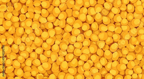 Vibrant Golden Corn Kernels Seamless Pattern