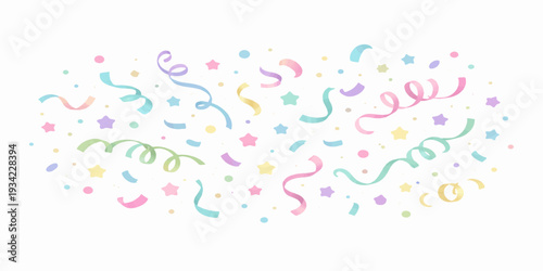 An abstract colorful background vector illustration features a vibrant splash of rainbow paint and confetti patterns for a festive party celebration texture