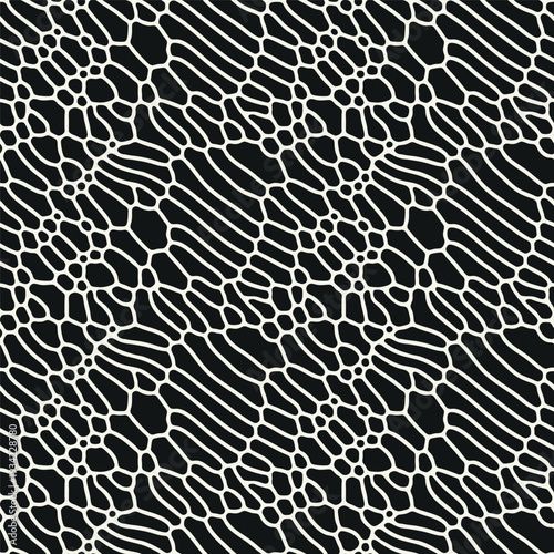 Vector seamless pattern. Modern stylish texture. Smooth natural elements. Repeating abstract tileable background. Scattered organic shapes. Versatile simplistic surface design.