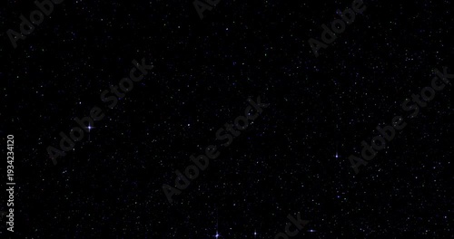 Twinkling of color pointed stars. Smooth rotation. Use for background and texture.