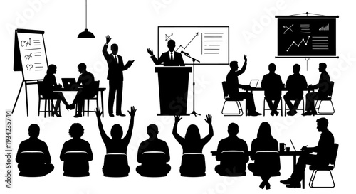 Business Meeting with Presentation and Discussion.