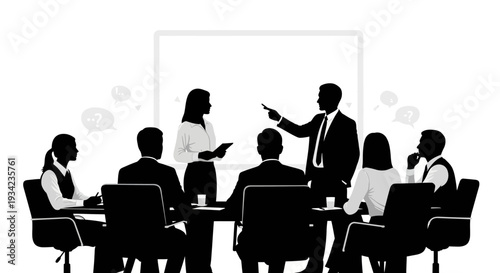 Business Meeting with Presentation and Discussion.