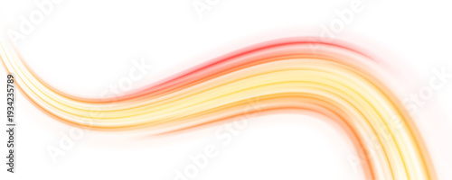 PNG glowing neon arcs curve along dark highways. Smooth luminous trails convey motion and futuristic energy. Perfect for cyberpunk digital art.