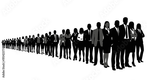 Group of Business Professionals Standing Together.