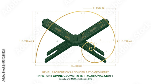 Rehal Quran Book Stand Architectural Concept Design Isolated background