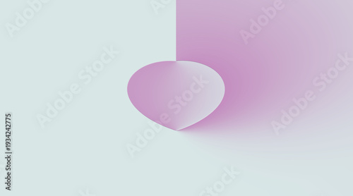 pink valentine heart