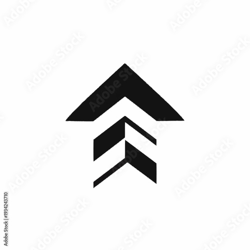 Wallpaper Mural Upward Arrow Graphic Symbolizing Growth and Progress. Torontodigital.ca