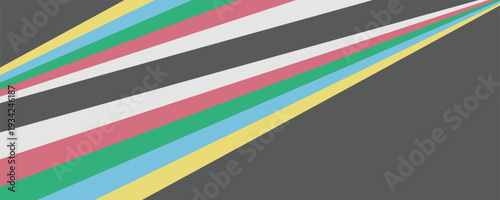 Disability pride flag. Color stripes representing a form of impairment,vector Eps10.