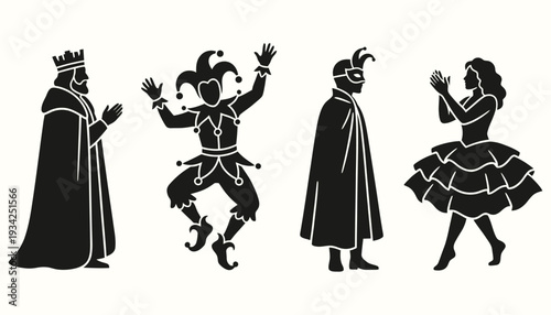 Festive New Orleans Parade Figures