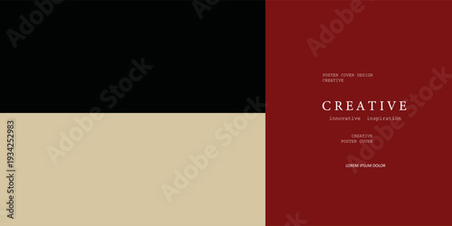 Minimalist Geometric Color Block Composition With Maroon, Black And Beige Modern Background,abstrac bacground illustration