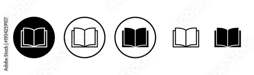 Book icon logo design. open book sign and symbol. ebook icon