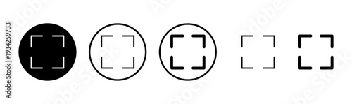 Fullscreen Icon logo design. Expand to full screen sign and symbol. Arrows symbol