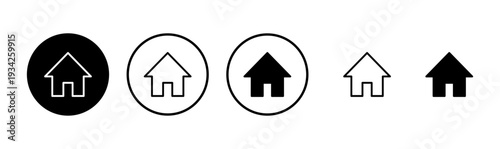 House icon logo design. Home sign and symbol