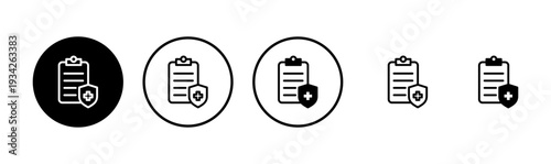 Medical insurance icon logo design. health insurance sign and symbol