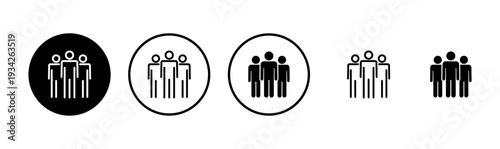 people icon logo design. person sign and symbol. User Icon vector