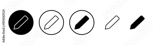 Pencil icon logo design. pen sign and symbol. edit icon vector