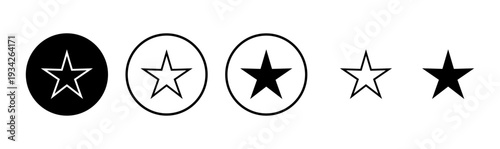 Star icon logo design. rating sign and symbol. favourite star icon