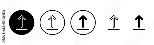 Upload icon logo design. load data sign and symbol