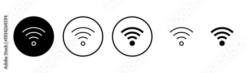 Wifi icon logo design. signal sign and symbol. Wireless  icon