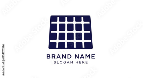 Modern Grid Logo Template for Corporate Brand Identity.