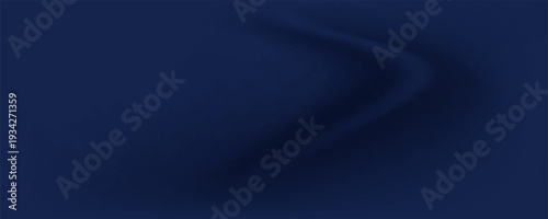 Navy blue silk satin. Silky shiny fabric. Dark luxury background with space for design. Banner. Wide. Long. Panoramic. Template. Empty. Flat lay, top view table. Beautiful.Elegant.Birthday,Christmas.