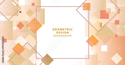 四角形で組み合わせた幾何学的な背景素材