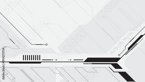 Abstract black and grey background banner cyberpunk style