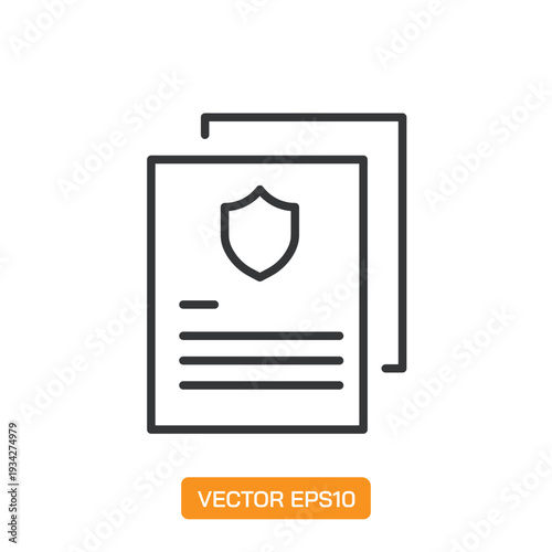 Document line icons- Mini collection and editable stroke series icon