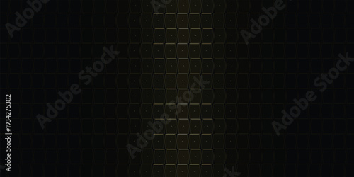 3D Luxury Industrial Armor Plate with Polished Gold Trim and Middle Spotlight Highlight on Deep Obsidian Black Heavy Infrastructure Hardware Background