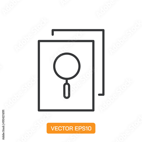 Document line icons- Mini collection and editable stroke series icon