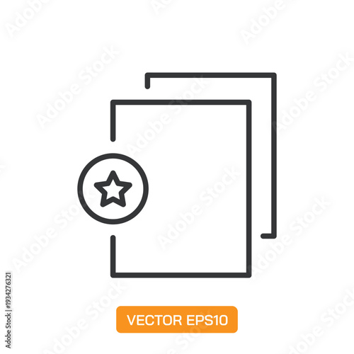 Document line icons- Mini collection and editable stroke series icon