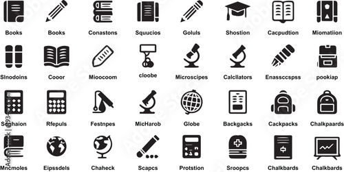 Music icons set for web design and digital media use