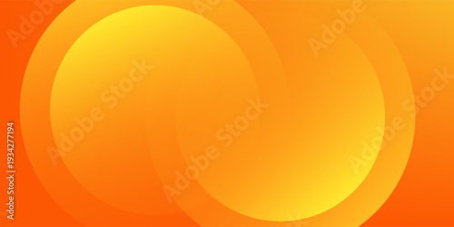 Minimal geometric background. Orange elements with fluid gradient. Dynamic shapes composition. Eps10 vector