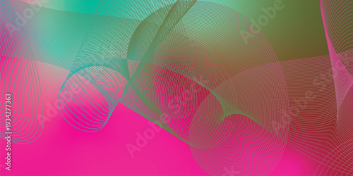 Abstract flowing wave background with smooth green and red gradient blend, soft mesh curves, vibrant modern design, dynamic layered lines, elegant fluid shapes, high resolution digital backdrop 