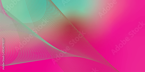 Abstract flowing wave background with smooth green and red gradient blend, soft mesh curves, vibrant modern design, dynamic layered lines, elegant fluid shapes, high resolution digital backdrop 