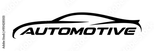 Modern Sports Car Front Silhouette