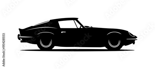 Modern Sports Car Front Silhouette