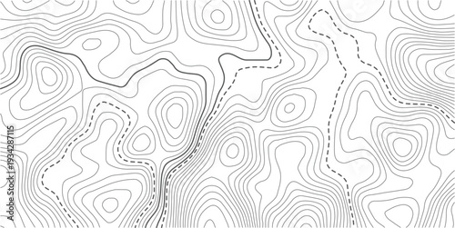 Abstract pattern with lines seamless pattern and topography.Light topographic topo contour map background, geographic grid map.Topographic map lines background. Abstract vector illustration.
