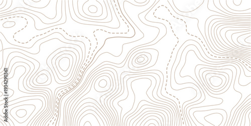 Geography landscape Topo contour map on white background,Modern design with White background with topographic wavy pattern design.Abstract bacground. Vector illustration
