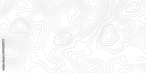 Geography landscape Topo contour map on white background,Modern design with White background with topographic wavy pattern design.Abstract bacground. Vector illustration
