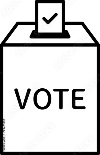 Vote simple icon. Election concept.