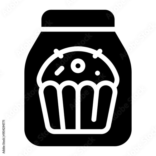 muffin glyph icon