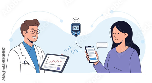 Doctor and Patient Telemedicine Consultation with Digital Health Monitoring