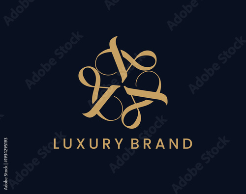Elegant Letter AAA Logo Design Vector