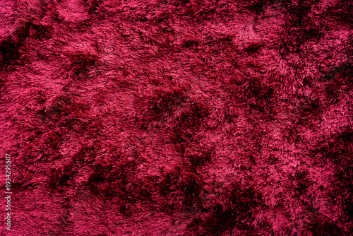 Photography Red shiny shag carpet texture background