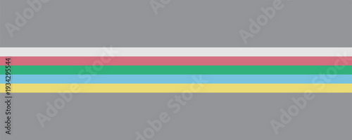 Disability pride flag. Color stripes representing a form of impairment