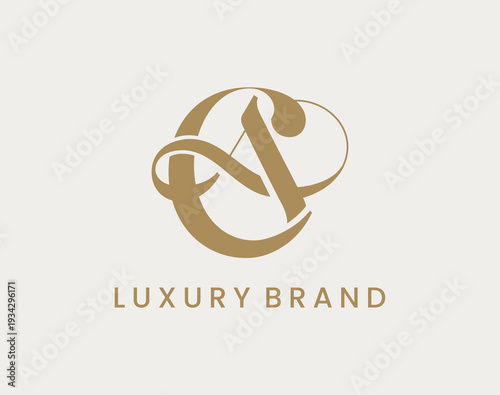 Elegant Letter CA Logo Design Vector