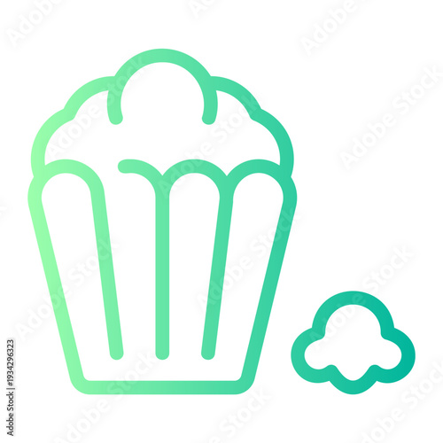 popcorn gradient icon