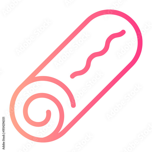 roll cake gradient icon