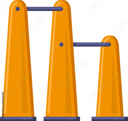 Parallel bars equipment for outdoor fitness training